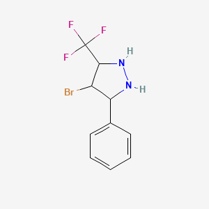 4-Bromo-3-phenyl-5-(trifluoromethyl)pyrazolidine