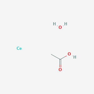 molecular formula C2H6CeO3 B12341458 acetic acid;cerium;hydrate 