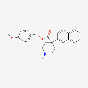 4-Methoxybenzyl 1-methyl-4-(naphthalen-2-yl)piperidine-4-carboxylate