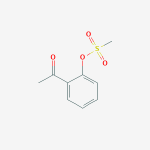 molecular formula C9H10O4S B12341495 2-Acetylphenyl methanesulfonate CAS No. 99179-74-5