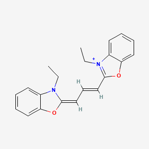 molecular formula C21H21N2O2+ B1234153 3,3'-Diethyloxacarbocyanine CAS No. 37069-75-3