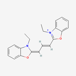 molecular formula C21H21N2O2+ B1234153 3,3'-二乙氧基氧杂花菁 CAS No. 37069-75-3