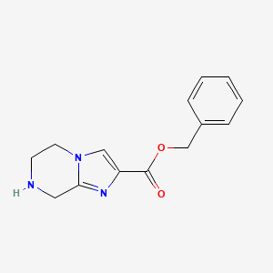 benzyl 5H,6H,7H,8H-imidazo[1,2-a]pyrazine-2-carboxylate