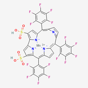 Mn(III) 2,17-disulfonato-5,10,15-tris(pentafluorophenyl)corrole