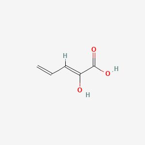 molecular formula C5H6O3 B1234155 2-Hydroxy-2,4-pentadienoic acid CAS No. 50480-68-7