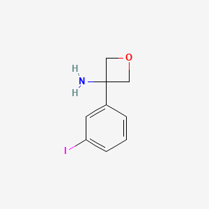 3-(3-Iodophenyl)oxetan-3-amine