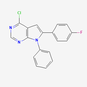 4-Chloro-6-(4-fluorophenyl)-7-phenyl-7H-pyrrolo[2,3-d]pyrimidine