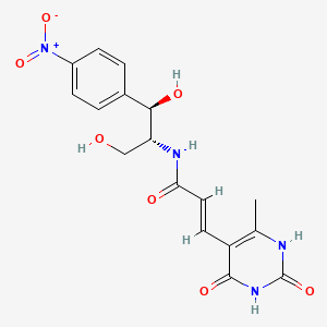 molecular formula C17H18N4O7 B1234157 Sparsophenicol CAS No. 82647-22-1