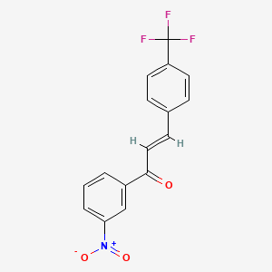 1-(3-Nitrophenyl)-3-[4-(trifluoromethyl)-phenyl]prop-2-en-1-one