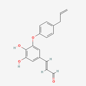 molecular formula C18H16O4 B1234159 Obovatal CAS No. 83864-77-1