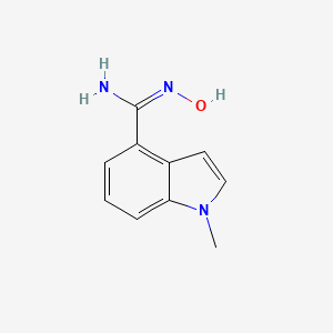 (E)-N'-hydroxy-1-methyl-1H-indole-4-carboximidamide