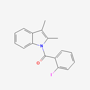 molecular formula C17H14INO B12341636 (2,3-Dimethyl-1H-indol-1-yl)(2-iodophenyl)methanone 