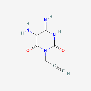 5-Amino-6-imino-3-prop-2-ynyl-1,3-diazinane-2,4-dione