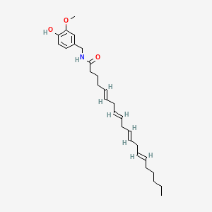 (5E,8E,11E,14E)-N-[(4-hydroxy-3-methoxyphenyl)methyl]icosa-5,8,11,14-tetraenamide