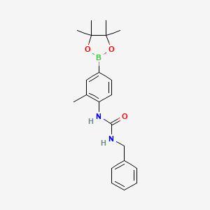 Urea, N-[2-methyl-4-(4,4,5,5-tetramethyl-1,3,2-dioxaborolan-2-yl)phenyl]-N'-(phenylmethyl)-