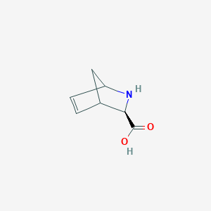 molecular formula C7H9NO2 B12341729 (1R)-2-Azabicyclo[2.2.1]hept-5-ene-3-carboxylic acid 