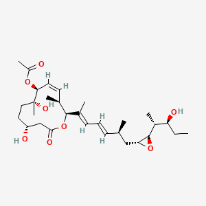 [(2S,3S,4Z,6S,7R,10R)-7,10-dihydroxy-2-[(2E,4E,6S)-7-[(2R,3R)-3-[(2R,3S)-3-hydroxypentan-2-yl]oxiran-2-yl]-6-methylhepta-2,4-dien-2-yl]-3,7-dimethyl-12-oxo-1-oxacyclododec-4-en-6-yl] acetate