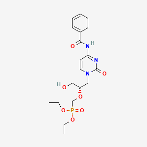 (S)-Diethyl (((1-(4-benzamido-2-oxopyrimidin-1(2H)-yl)-3-hydroxypropan-2-yl)oxy)methyl)phosphonate