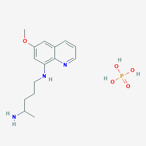 molecular formula C15H24N3O5P B12341814 Quinocide phosphoric acid CAS No. 64992-36-5