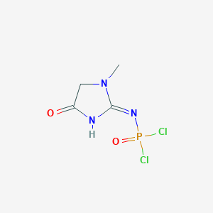 molecular formula C4H6Cl2N3O2P B12341821 2-(dichlorophosphorylamino)-3-methyl-4H-imidazol-5-one 