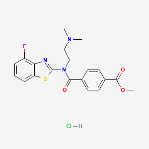 Methyl 4-((2-(dimethylamino)ethyl)(4-fluorobenzo[d]thiazol-2-yl)carbamoyl)benzoate hydrochloride