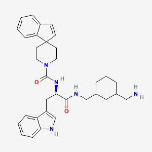 N-((2R)-1-(((3-(Aminomethyl)cyclohexyl)methyl)amino)-3-(1H-indol-3-yl)-1-oxopropan-2-yl)spiro[indene-1,4'-piperidine]-1'-carboxamide