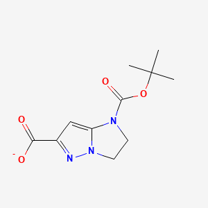 1H-Imidazo[1,2-b]pyrazole-1,6-dicarboxylic acid, 2,3-dihydro-, 1-(1,1-dimethylethyl) ester