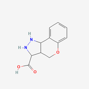 1,2,3,3a,4,9b-Hexahydrochromeno[4,3-c]pyrazole-3-carboxylic acid