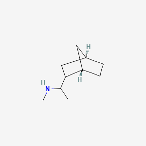 molecular formula C10H19N B12341924 1-[(1S,4R)-2-bicyclo[2.2.1]heptanyl]-N-methylethanamine 