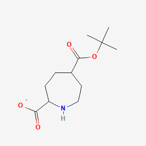 5-[(2-Methylpropan-2-yl)oxycarbonyl]azepane-2-carboxylate