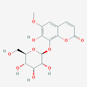 7-hydroxy-6-methoxy-8-[(2S,3R,4R,5S,6R)-3,4,5-trihydroxy-6-(hydroxymethyl)oxan-2-yl]oxychromen-2-one