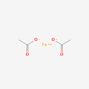 molecular formula C4H6FeO4 B012342 乙酸亚铁 CAS No. 3094-87-9