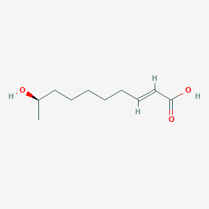 molecular formula C10H18O3 B1234211 (R,E)-9-Hydroxy-2-decenoic acid 