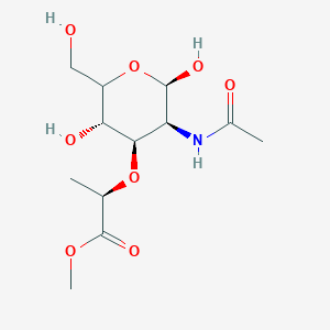 methyl (2R)-2-[(2R,3S,4R,5S)-3-acetamido-2,5-dihydroxy-6-(hydroxymethyl)oxan-4-yl]oxypropanoate