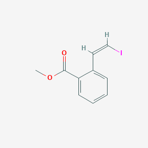 molecular formula C10H9IO2 B12342120 methyl 2-[(Z)-2-iodoethenyl]benzoate 