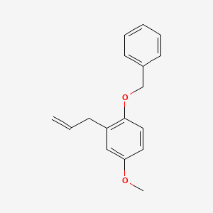 molecular formula C17H18O2 B12342135 2-Allyl-1-(benzyloxy)-4-methoxybenzene 