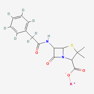 molecular formula C16H17KN2O4S B12342137 Benzylpenicillinate-d7, Potassium Salt 