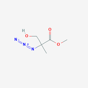 Propanoic acid, 2-azido-3-hydroxy-2-methyl-, methyl ester, (2R)-(9CI)