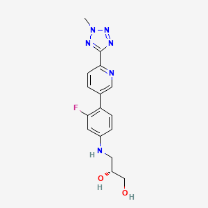 molecular formula C16H17FN6O2 B12342183 N,O-Descarbonyl Tedizolid 