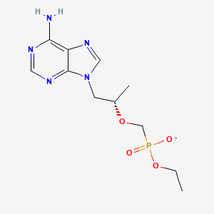 molecular formula C11H17N5O4P- B12342187 Ethyl hydrogen ((((S)-1-(6-amino-9H-purin-9-yl)propan-2-yl)oxy)methyl)phosphonate 