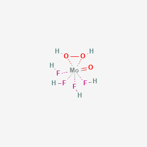 molecular formula F4H6MoO3 B1234219 Tetrafluorooxoperoxomolybdate(2-) 