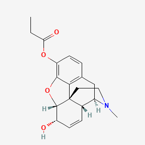 molecular formula C20H23NO4 B1234226 3-O-Propanoylmorphine CAS No. 66640-97-9