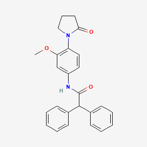 N-[3-methoxy-4-(2-oxopyrrolidin-1-yl)phenyl]-2,2-diphenylacetamide