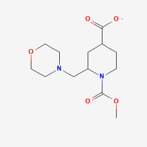 1-Methoxycarbonyl-2-(morpholin-4-ylmethyl)piperidine-4-carboxylate