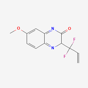 3-(1,1-difluoroprop-2-enyl)-7-methoxy-3H-quinoxalin-2-one