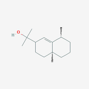 molecular formula C15H26O B1234241 2-[(4aS,8R)-4a,8-dimethyl-3,4,5,6,7,8-hexahydro-2H-naphthalen-2-yl]propan-2-ol 