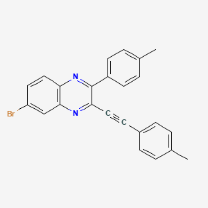 6-Bromo-2-(p-tolyl)-3-(p-tolylethynyl)quinoxaline