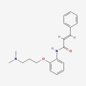 molecular formula C20H24N2O2 B1234244 Cinnamanilide, 2'-(3-(dimethylamino)propoxy)- CAS No. 10093-74-0