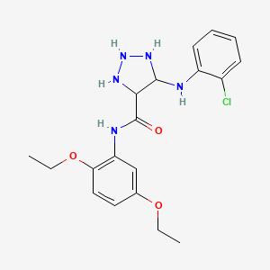 5-(2-chloroanilino)-N-(2,5-diethoxyphenyl)triazolidine-4-carboxamide