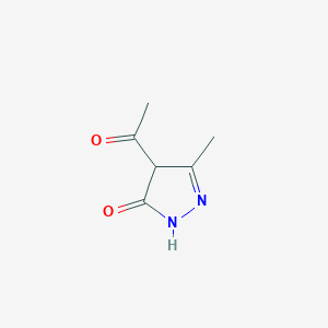 3H-Pyrazol-3-one, 4-acetyl-2,4-dihydro-5-methyl-